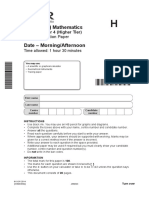 GCSE (9-1) Mathematics Date - Morning/Afternoon: J560/04 Paper 4 (Higher Tier)