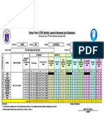 School Form 4 (SF4) Monthly Learner's Movement and Attendance