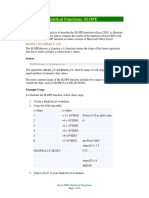 Excel 2003 Statistical Functions