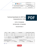 Technical Specification For GRP Pipes and Piping Components (Incl. CIVIL)