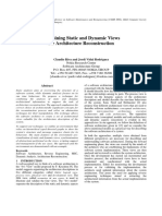 Combining Static and Dynamic Views For Architecture Reconstruction