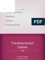 Etiology of Malocclusion Classification Syndromes Parafunctional Habits