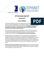 2019 Call For Abstract - FETP International Night 2019