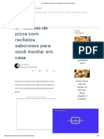 37 Receitas de Recheios de Pizzas para Você Se Deliciar PDF