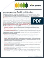 Maslach Burnout Toolkit Educators Intro Sheet