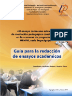 Guía para La Redacción de Ensayos Académicos