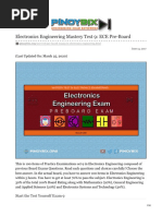 Electronics Engineering Mastery Test 9 ECE Pre-Board PDF