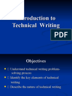 Introduction To Technical Writing