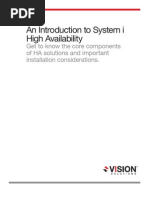 An Introduction To System I High Availability