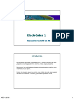 Electrónica 1 Transistores BJT en AC (Ut2)