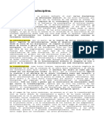 Apunte Sobre Transdiciplina, Interdiciplina y Multidiciplina