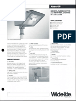 Wide-Lite Aktra GP Floodlight Bulletin 1996