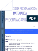 Modelos de Programacion No Lineal