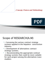 Contract Strategy, Concept, Choices and Methodology