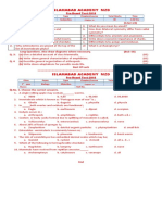 Islamabad Academy MZD: Class Paper Type Chapter/course Total Marks Time 1 Year Biology Subjective 40 1:50 Hrs