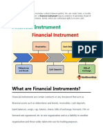 Financial Instrument: What Are Financial Instruments?