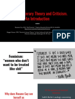 Feminist Literary Theory & Criticism - Presentation