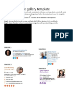 Email Signature Gallery Template