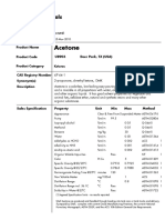 Acetone SHELL SPEC 2010 PDF