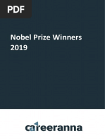 Nobel Prize Winners 2019