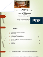 Modulo 18 Sistema Penal Acusatorio y Oral Unidad 1 Inicio Del Proceso Penal Sesión 2 Fase de La Investigación