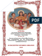 10 de Julio. Santos Hermanos Mártires. Guía de Los Fieles para La Santa Misa Cantada. Kyrial Angelis