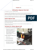 Is It Time For YOUR Machine Alignment Check Up?