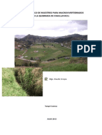 Informe Técnico de Muestreo para Macroinvertebrados en La Quebrada de Chaullayacu PDF