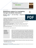 Metabolome Analysis For Investigating Host-Gut Microbiota Interactions