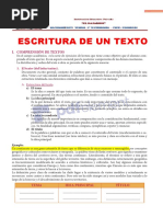 Comprensión de Textos para Quinto Grado de Secundaria