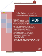 Mecánica de Suelos: Ingeniero: Wilmer Rojas Pintado