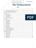 Unit 4 - The Tertiary Sector: Index