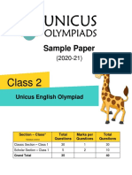 UEO Sample Papers For Class 2