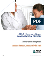 Apha Pharmacy-Based: Module 1. Pharmacists, Vaccines, and Public Health