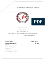 LAW OF CONTRACT-II PROJECT On Sales of Goods Act