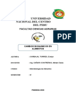 Cambios Bioquimicos en Alimentos