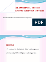 Global Positining System: Working, Errors and Correction Using Dgps