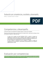 Evaluación Por Competencias, Resultados y Desempeño PDF