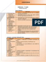 Conteudo Programatico Ciencias - 7ano PDF