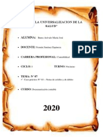 Trabajo 7 Notas de Debito y Credito