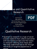 Qualitative and Quantitative RESEARCH