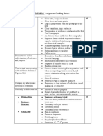 Editorial Assignment Grading Rubric