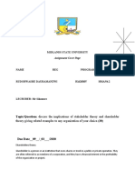 Midlands State University: Topic/Question: Discuss The Implications of Stakeholder Theory and Shareholder