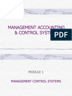 Management Accounting & Control Systems