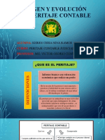 Origen y Evolución Del Peritaje Contable