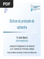 Écriture Du Protocole de Recherche