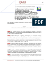 Lei Comp. 155-2007 - Plano Diretor de Palmas