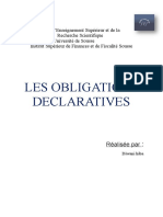 Les Obligations Declaratives