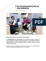 8 Señales de Desorganización en Una Empresa PDF