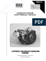 Kawasaki Engine Shop Rebuild Manual: 4-Stroke Air-Cooled Gasoline Engine